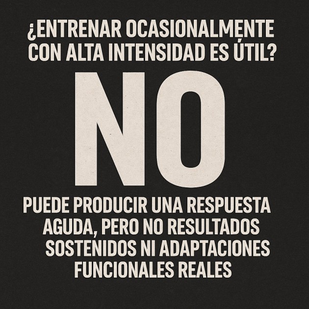 Entrenar ocasionalmente con alta intensidad: una visión crítica desde la fisiología del ejercicio