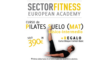 SECTORFITNESS lanza una promoción para el curso de Pilates Suelo MAT básico-intermedio en la modalidad a distancia