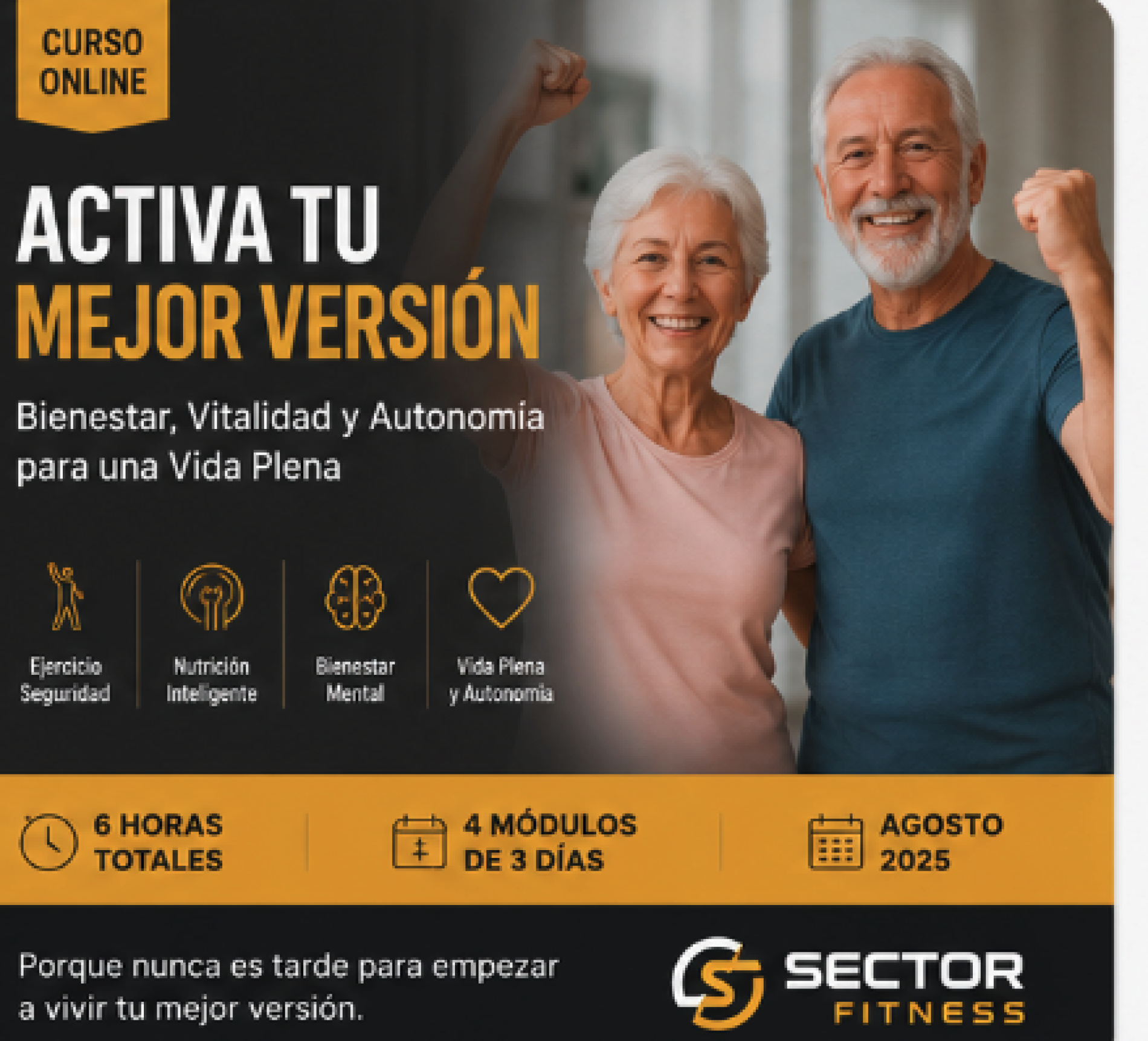 Certificación Internacional en Entrenamiento Funcional para la Autonomía del Adulto Mayor