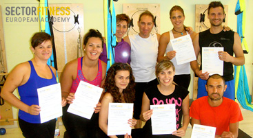 Terminada la 1ª convocatoria del curso “Pilates con Hamaca” de SECTORFITNESS en Tomelloso